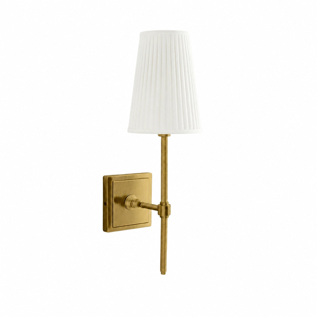 Derlina White Linen Shades Wall Lamp – Retro Metal Multi-Head Lighting Fixture