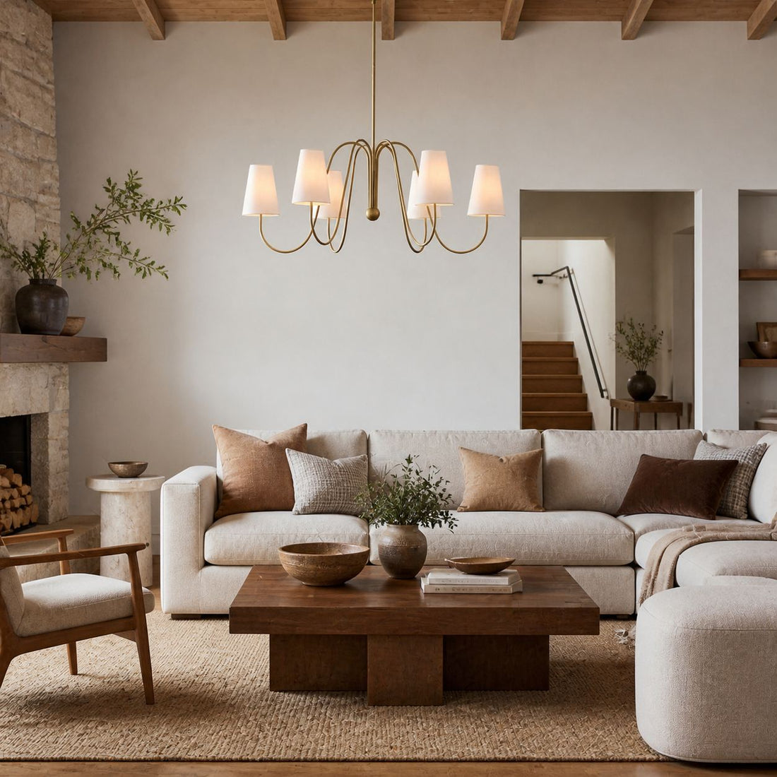 Serena Vintage Metal Chandelier - Multi-Arm Chandelier for Home Interior
