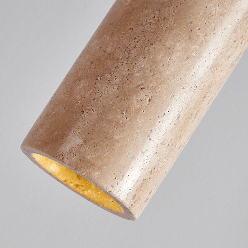 Wabi Sabi Solid Wood Stone Pendant Light