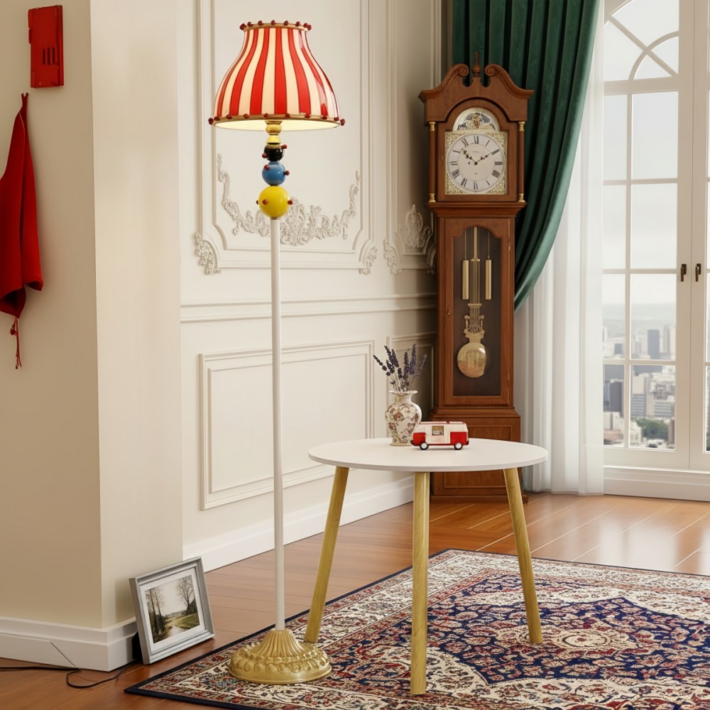 Festilo Circus Sculptural Floor Lamp - Curved Arch Metal Design Floor Fixture for Living Spaces