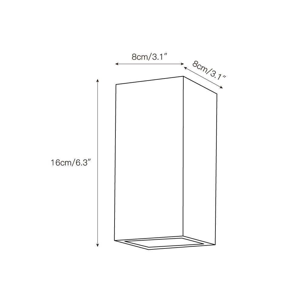 Square Marble Wall Lamp