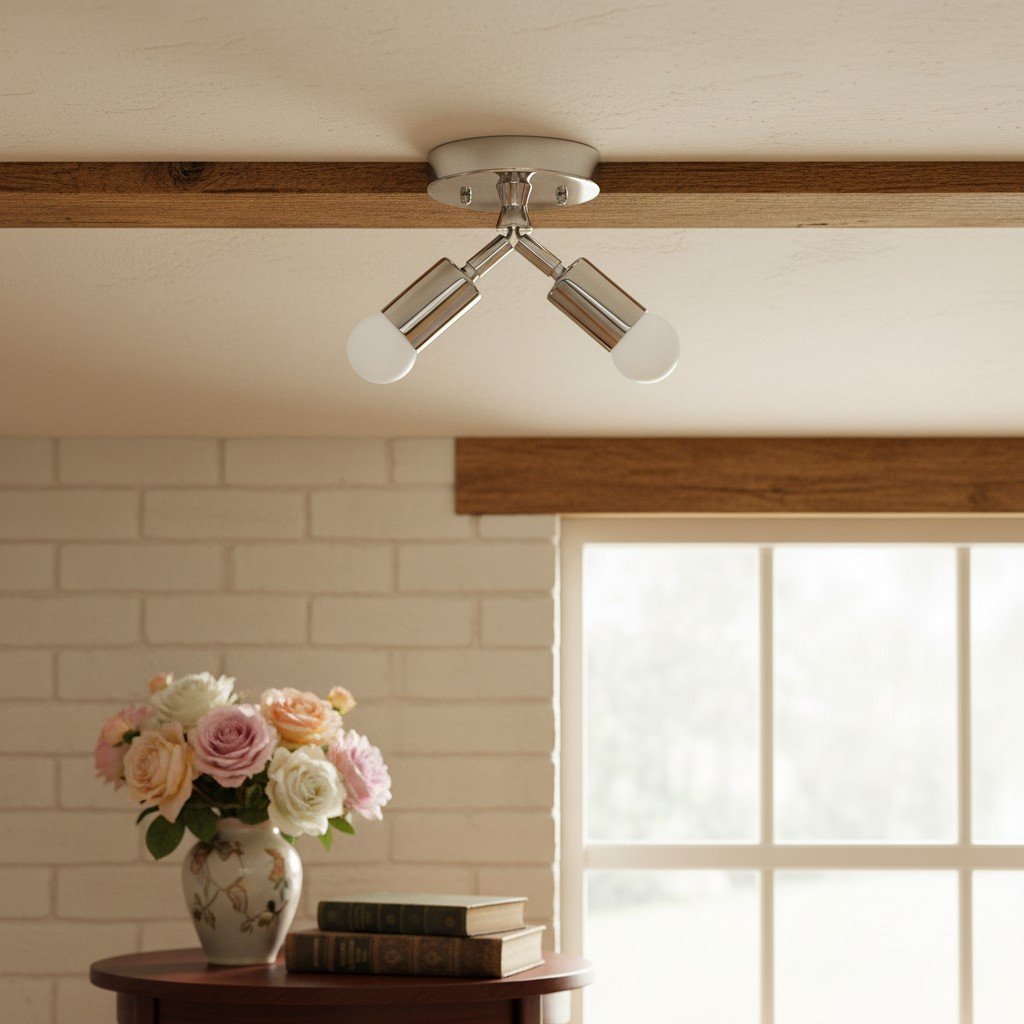 Lumen Art Deco Inspired Ceiling Lamp – Elegant Minimalist Flush Mount for Home Interiors