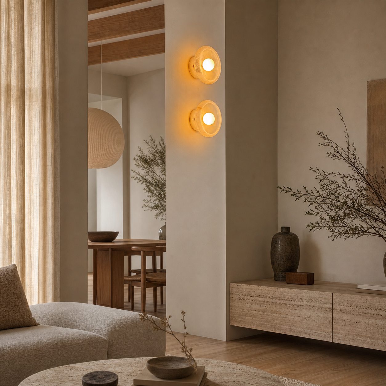 Piedra Marble Wall Lamp