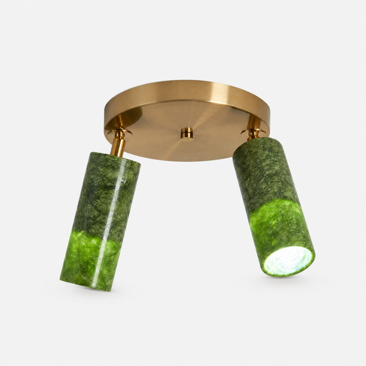 W-3433 natural jade flush mount ceiling light image 3