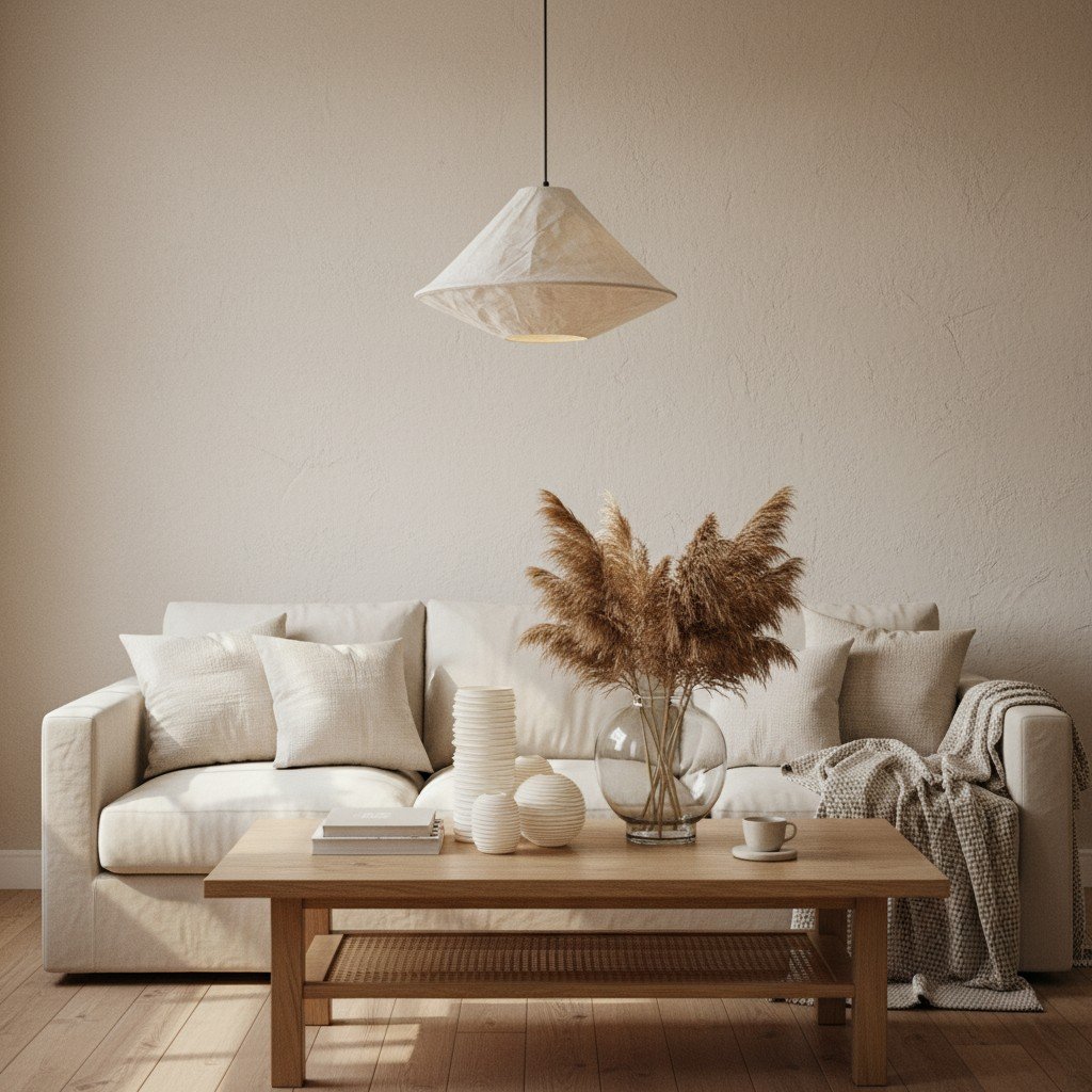 Zalen Collapsible Fabric Shade - Handcrafted Woven Pendant Light for Dining Room and Entryway Ambiance