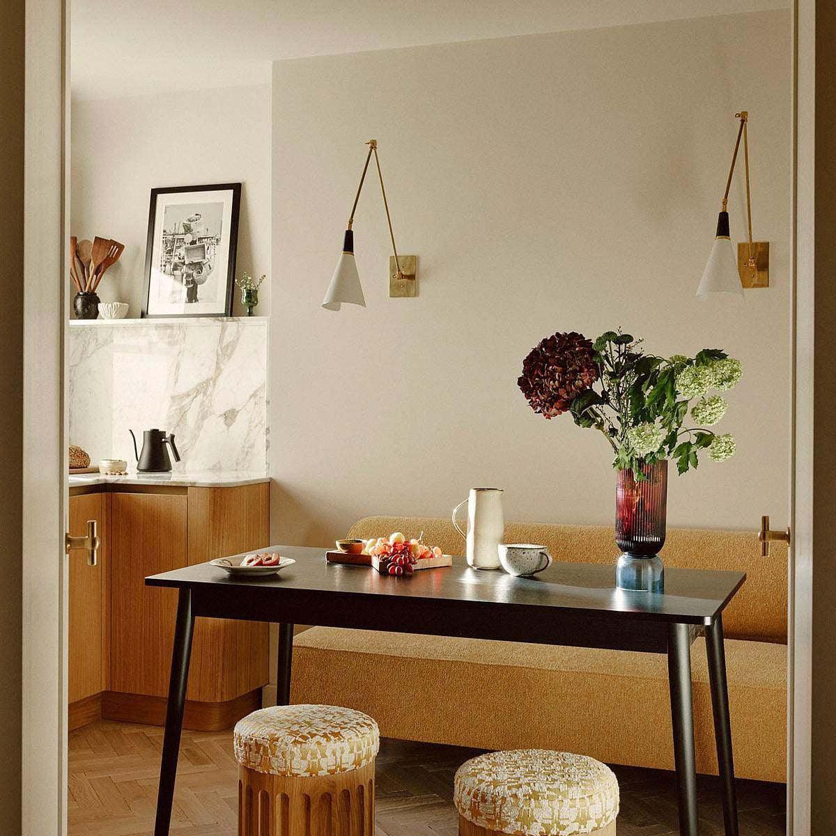 Vintage Metal Adjustable Swing Arm Wall Lamp