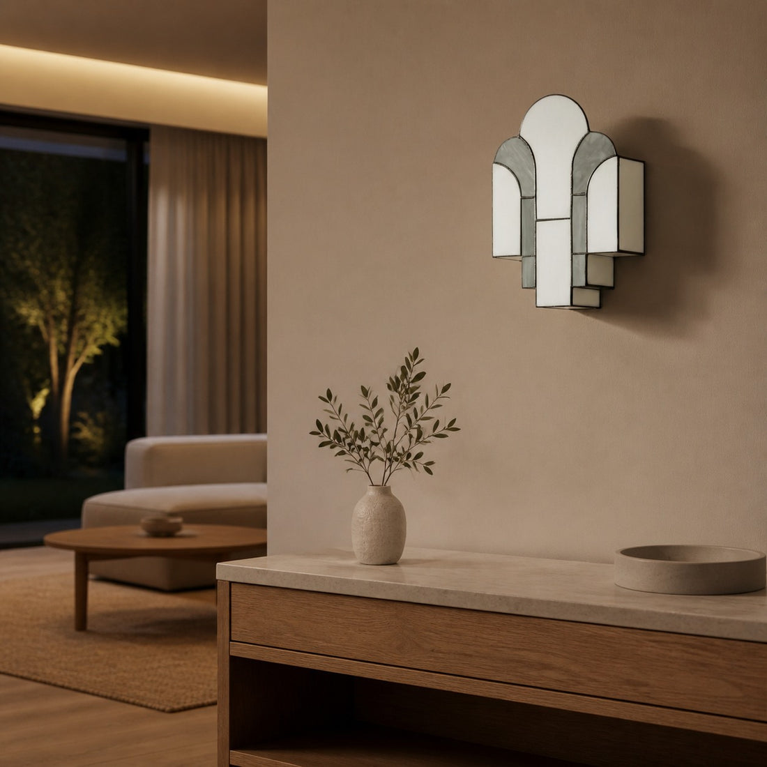 Kelsar Wall Light Sleek Contoured Design Wall Sconce – Modern Minimalist Style for Hallway and Living Room
