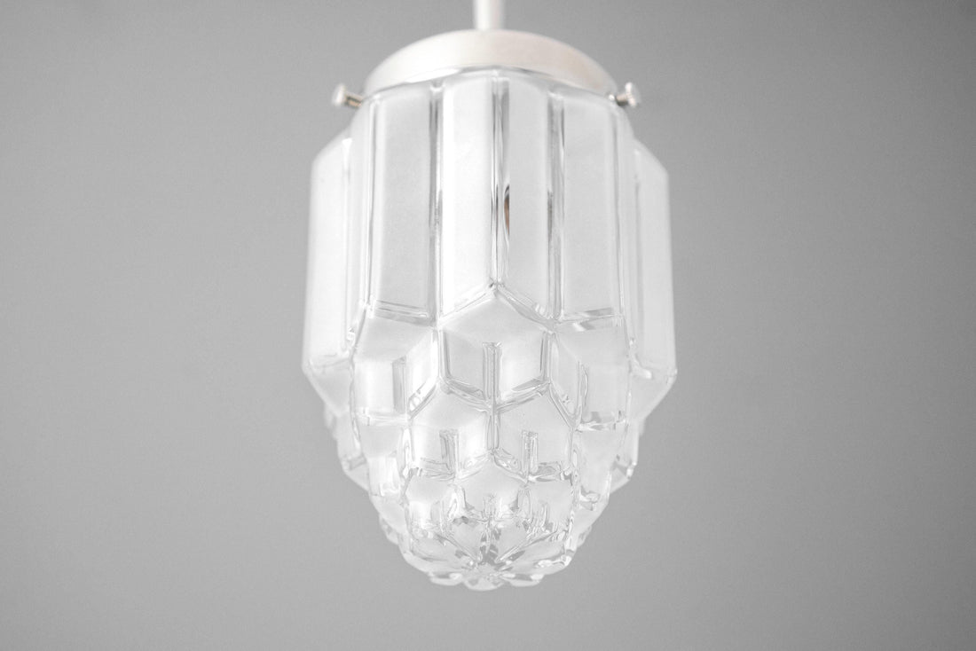 Tierlux Glass Pendant Light - Art Deco Globe Design