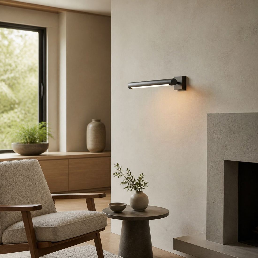 Zorv Sleek Picture Light – Ribbed Metal Frame Wall Light for Art or Photo Display