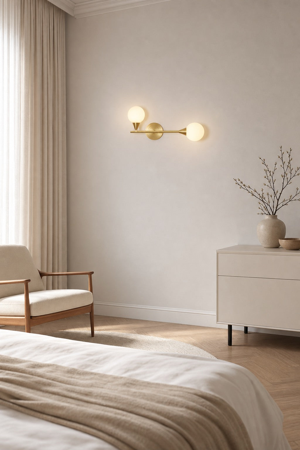 Holten Brass Armed Sconce