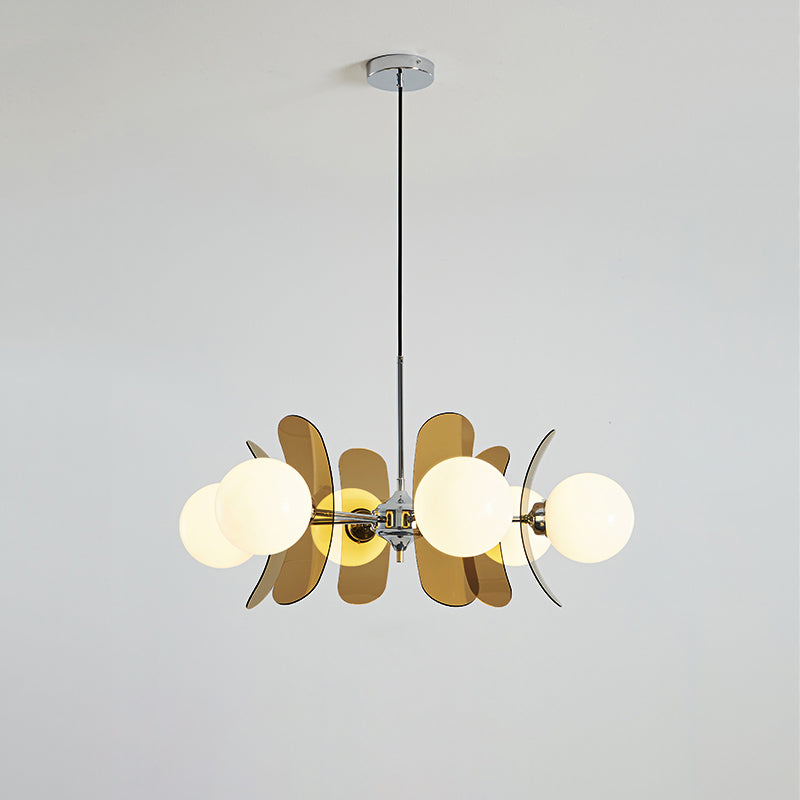 Modern Skateboard Shape Chandelier