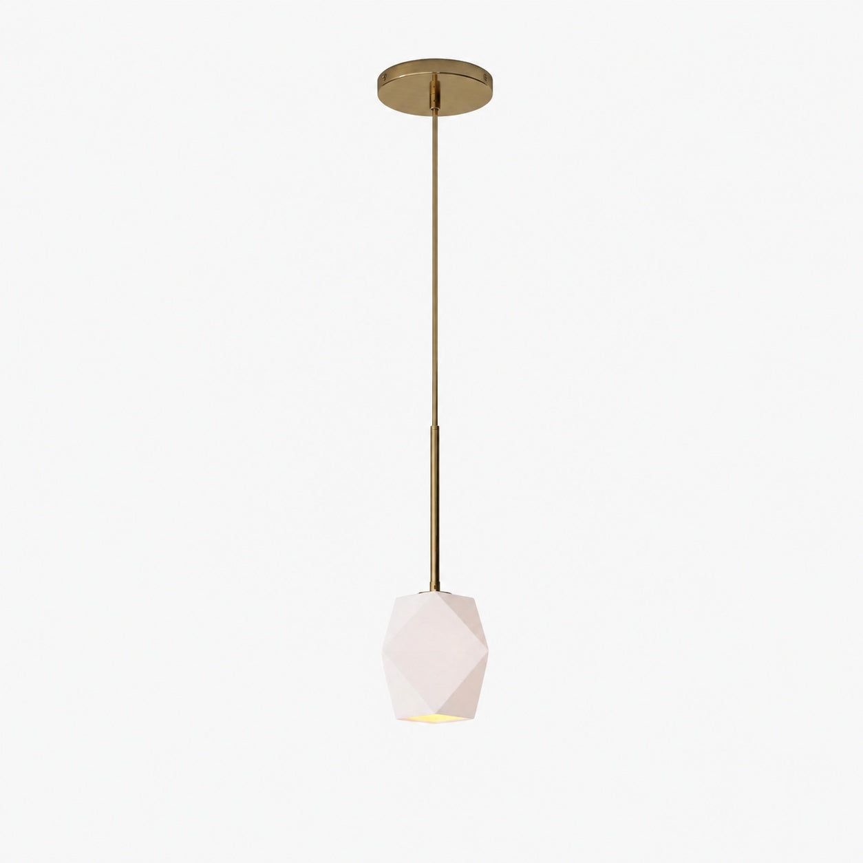 Talvior Faceted Pendant Light – Adjustable Glass Light Fixture
