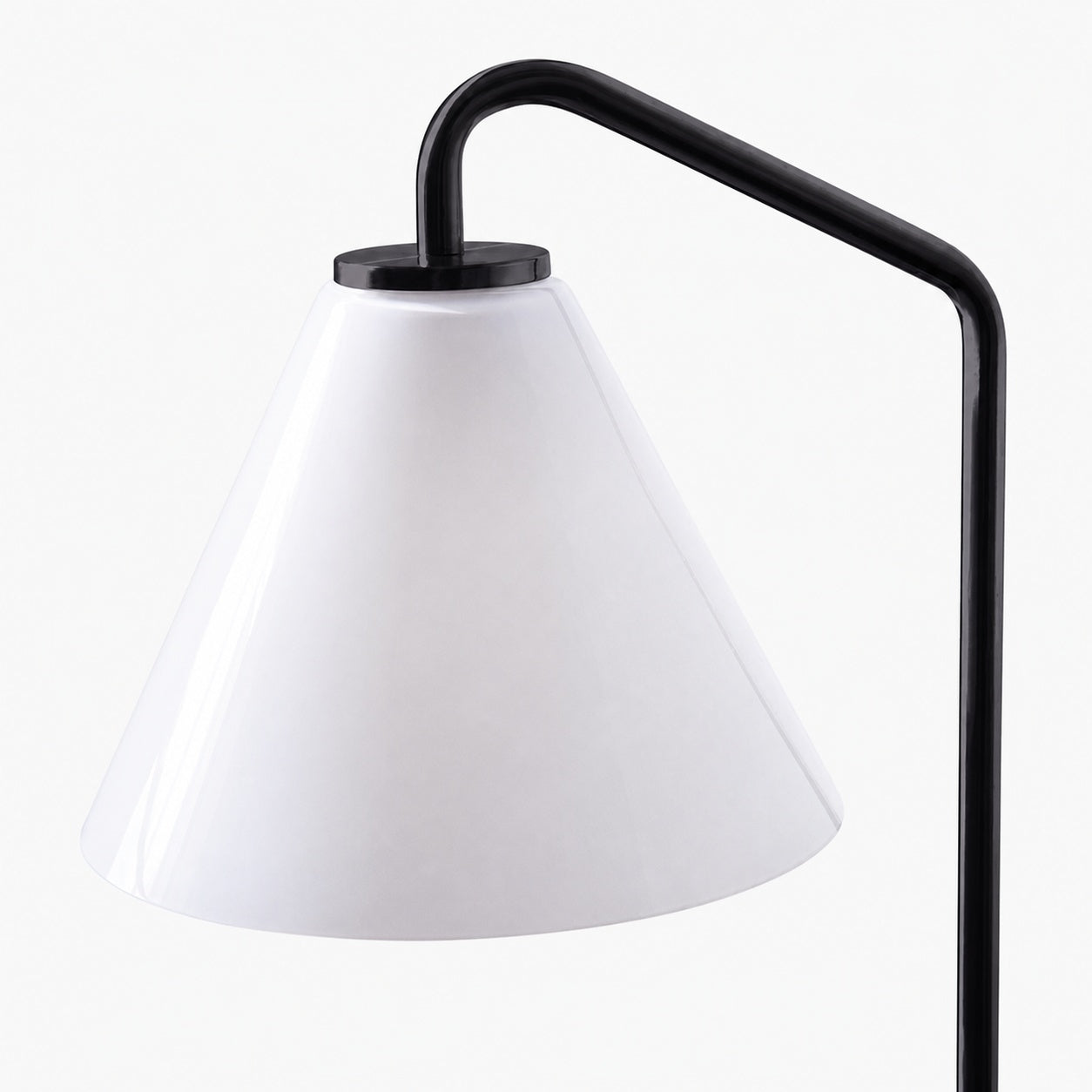 Conica Sculptural Cone Table Lamp - Modern Glass Lighting for Bedroom or Desk