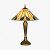 TiffStar Nature Inspired Art Glass Table Lamp - Stained Glass Leaf Pattern for Home Décor