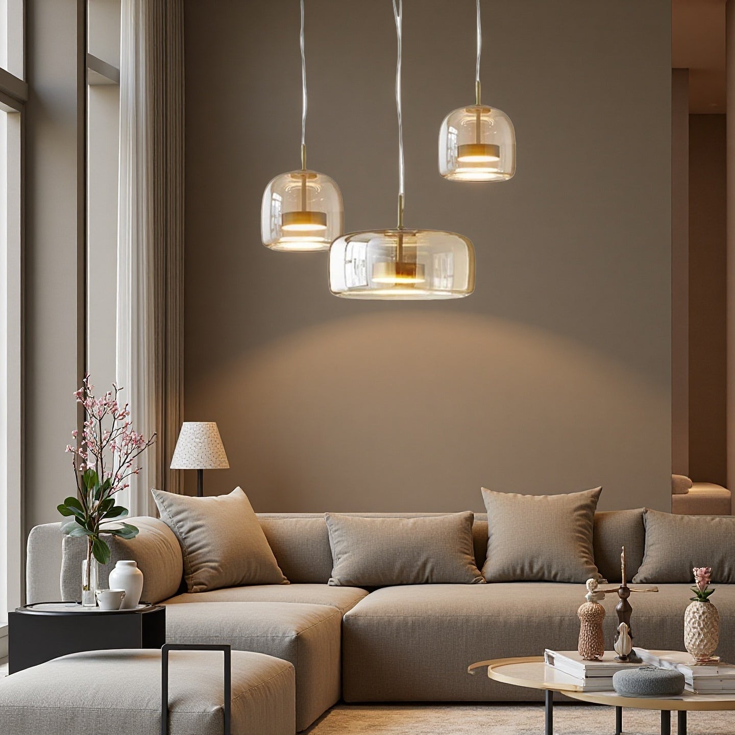 Jube SP Pendant Light - Metro Sphere Glass Jar Suspension Lamp