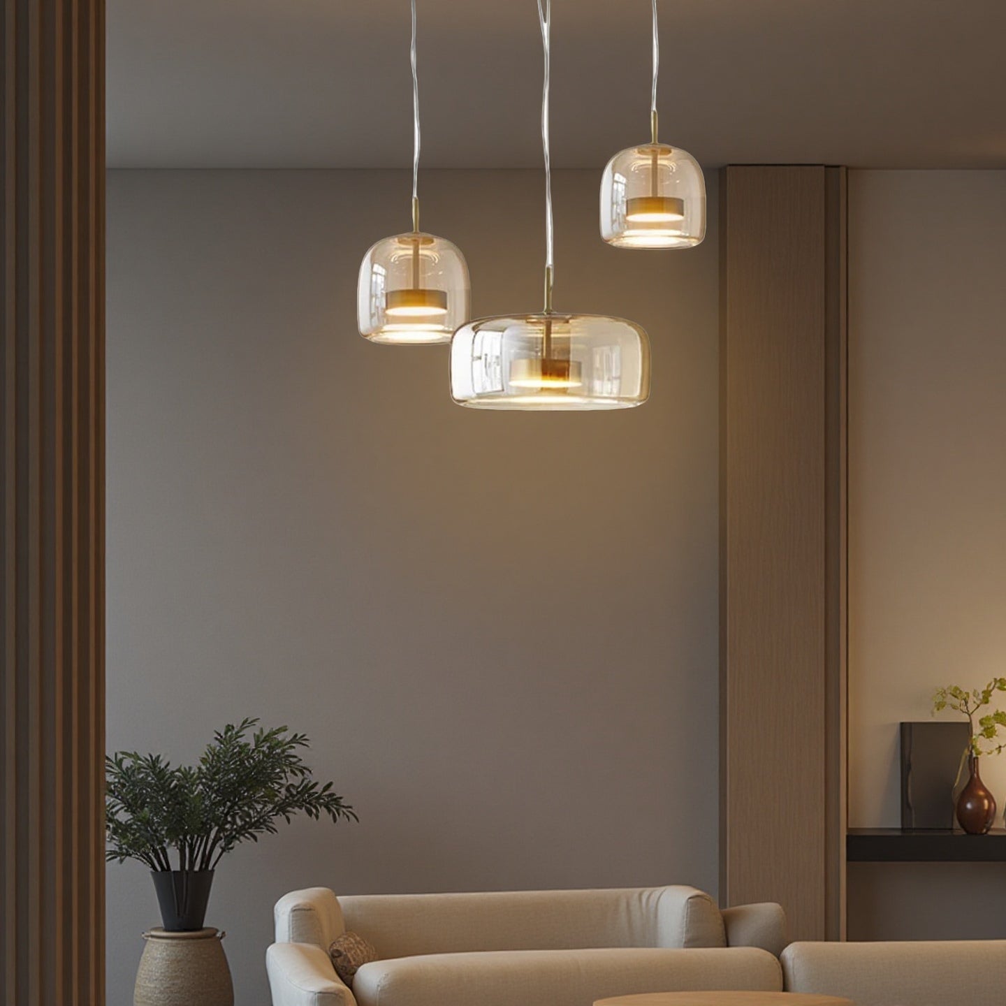 Jube SP Pendant Light - Metro Sphere Glass Jar Suspension Lamp