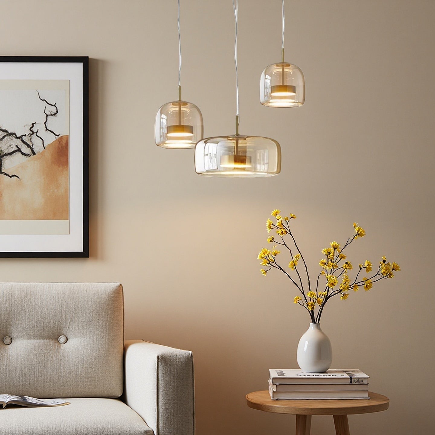 Jube SP Pendant Light - Metro Sphere Glass Jar Suspension Lamp