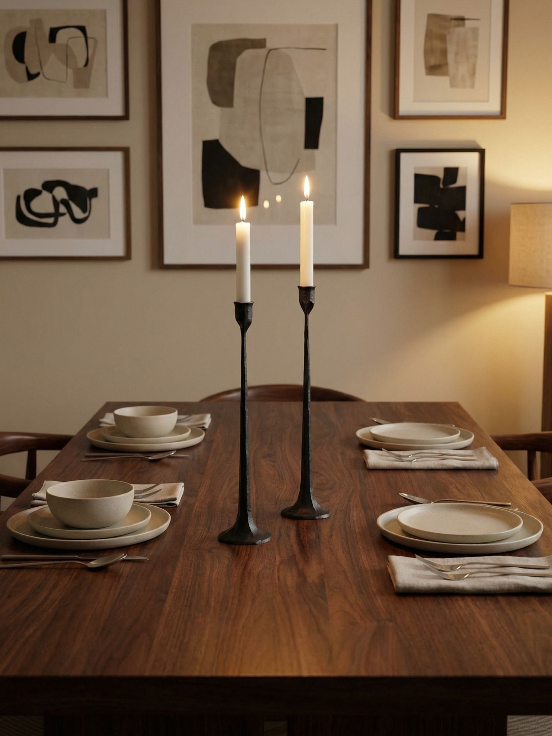 Tegna Modern Tall Candle Stands - Elegant Home Décor for Dining