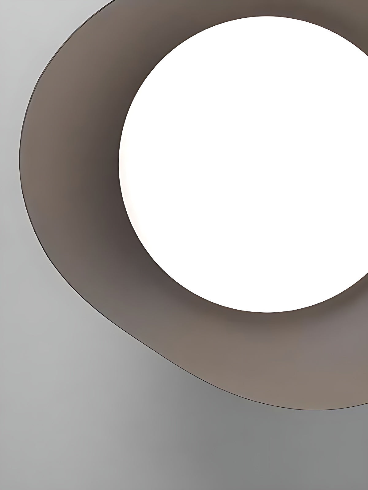 Simple Metal Wave Ceiling Light For Hallway