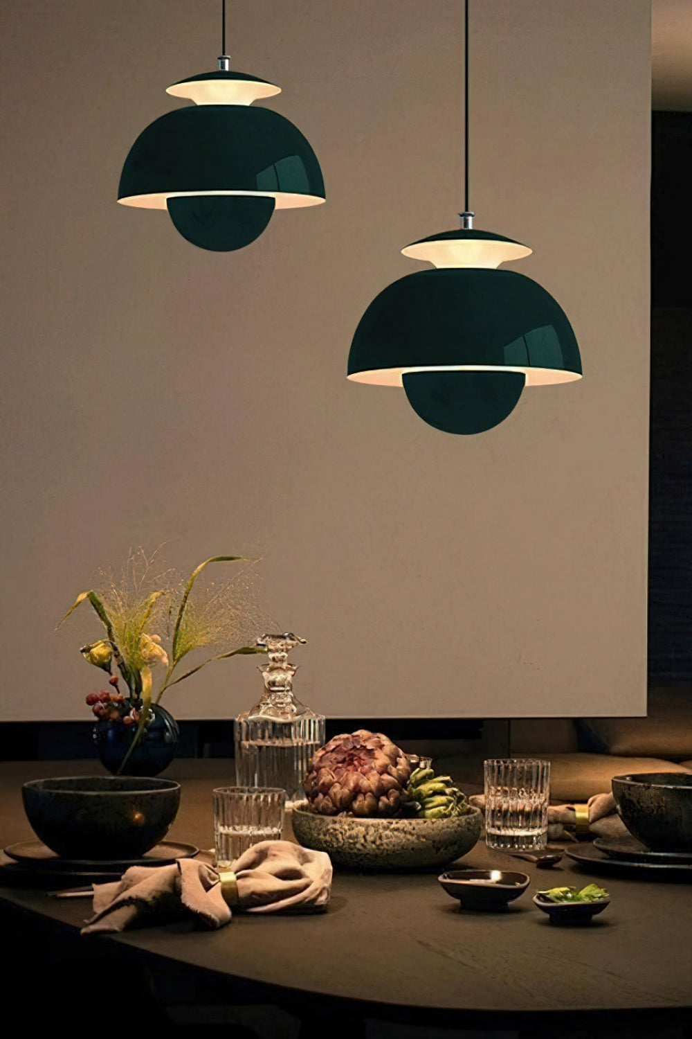 Nordic Metal Macaroon Flower Bud Shade LED Top Openable Pendant Light