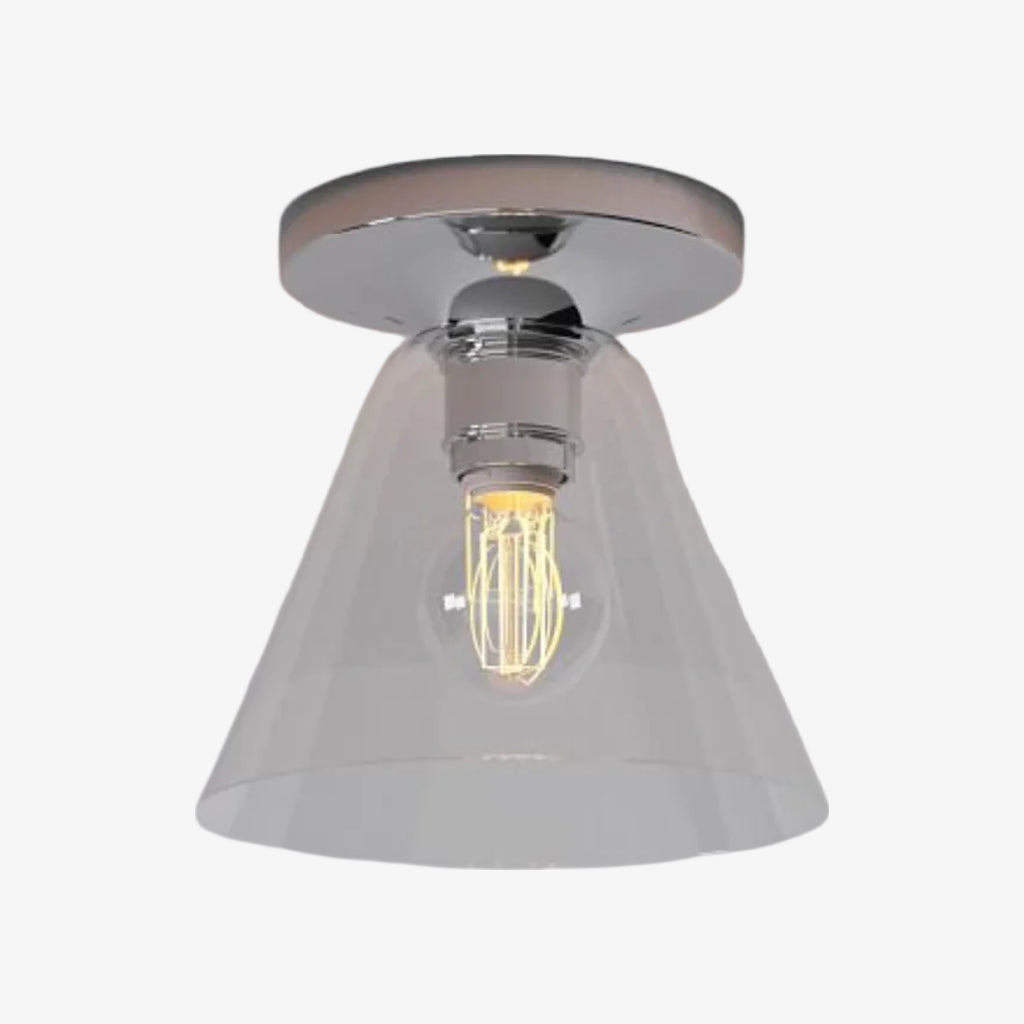Conica Cone Flush Mount – Glass Ceiling Light for Modern Spaces