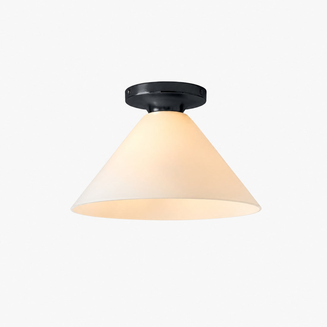 Conica Cone Flush Mount – Glass Ceiling Light for Modern Spaces