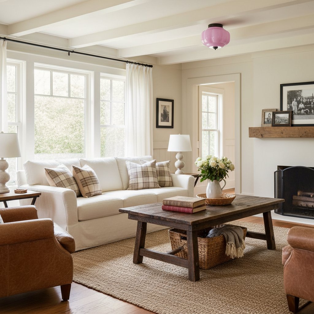 Vintage Eloise Milk Glass Flush Mount Ceiling Light - Vintage Charm Soft Glow