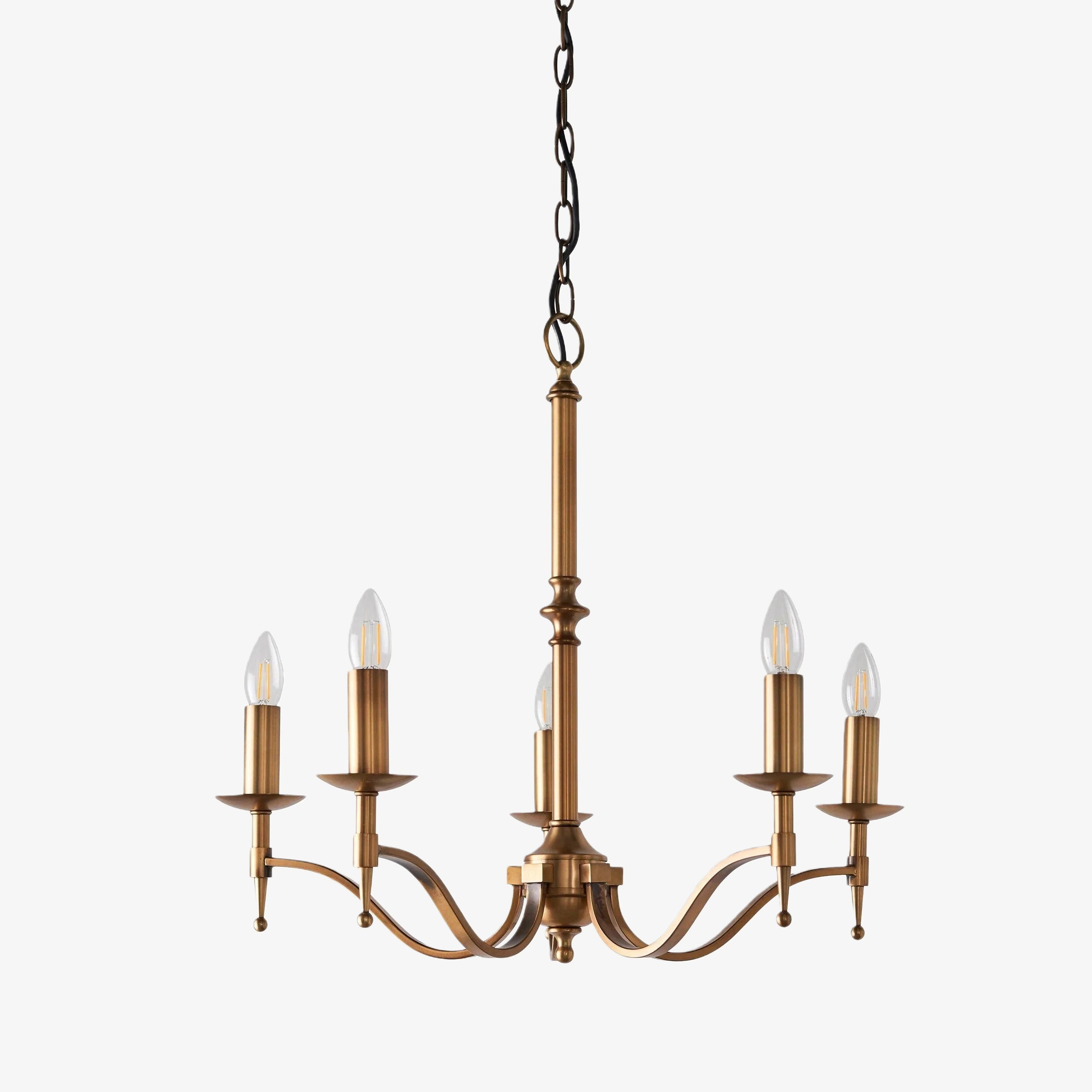 Tela Brass and Nickel Chandelier – Elegant Multi-Light Fixture for Foyers and Kitchens