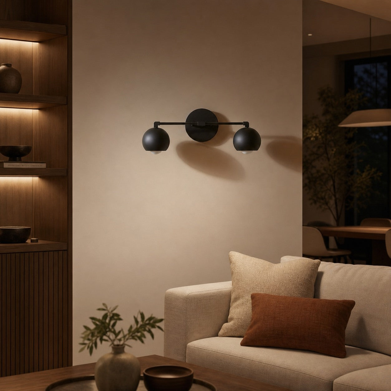 Metio Dome Decorative Vanity Light - Classic Orb Shade Bathroom Wall Lamp