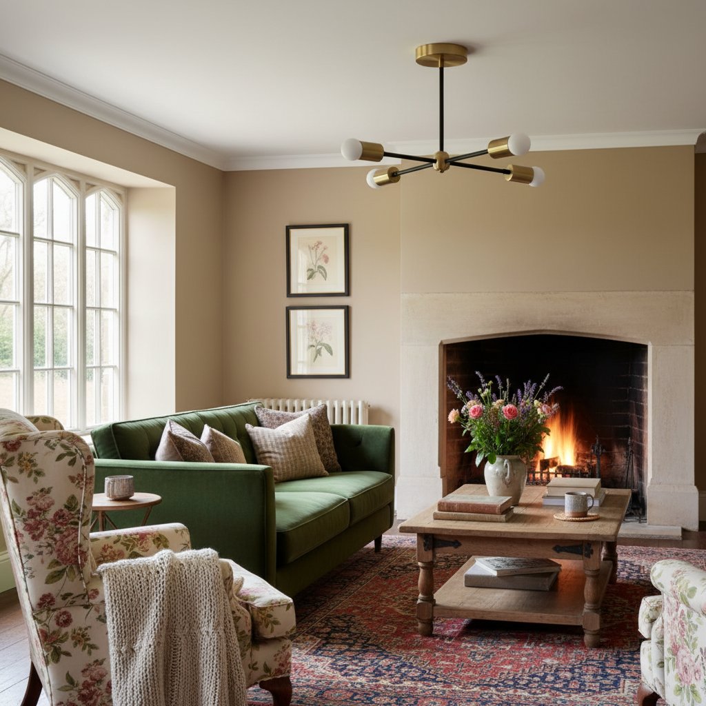 Lumen Radial-Arm Geometric Lamp – Modern Ceiling Lighting for Foyer or Office