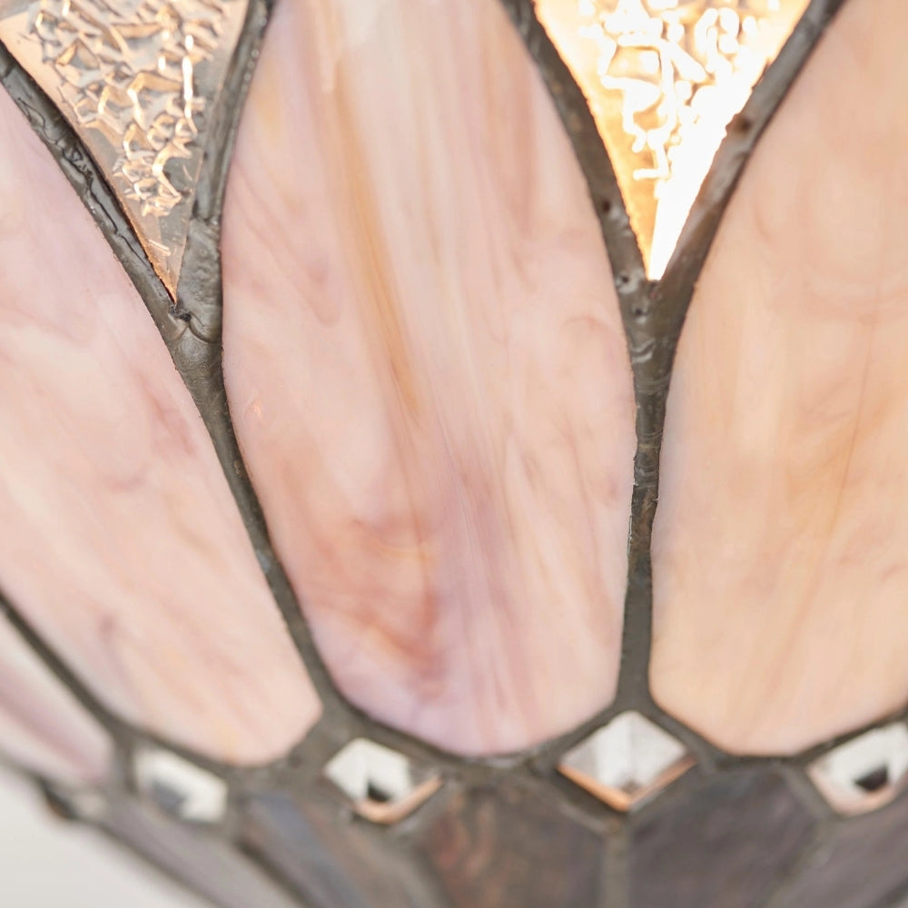 TF Brooklyn Elegant Wall Light - Art Deco Glass Wall Sconce for Living Room or Hallway