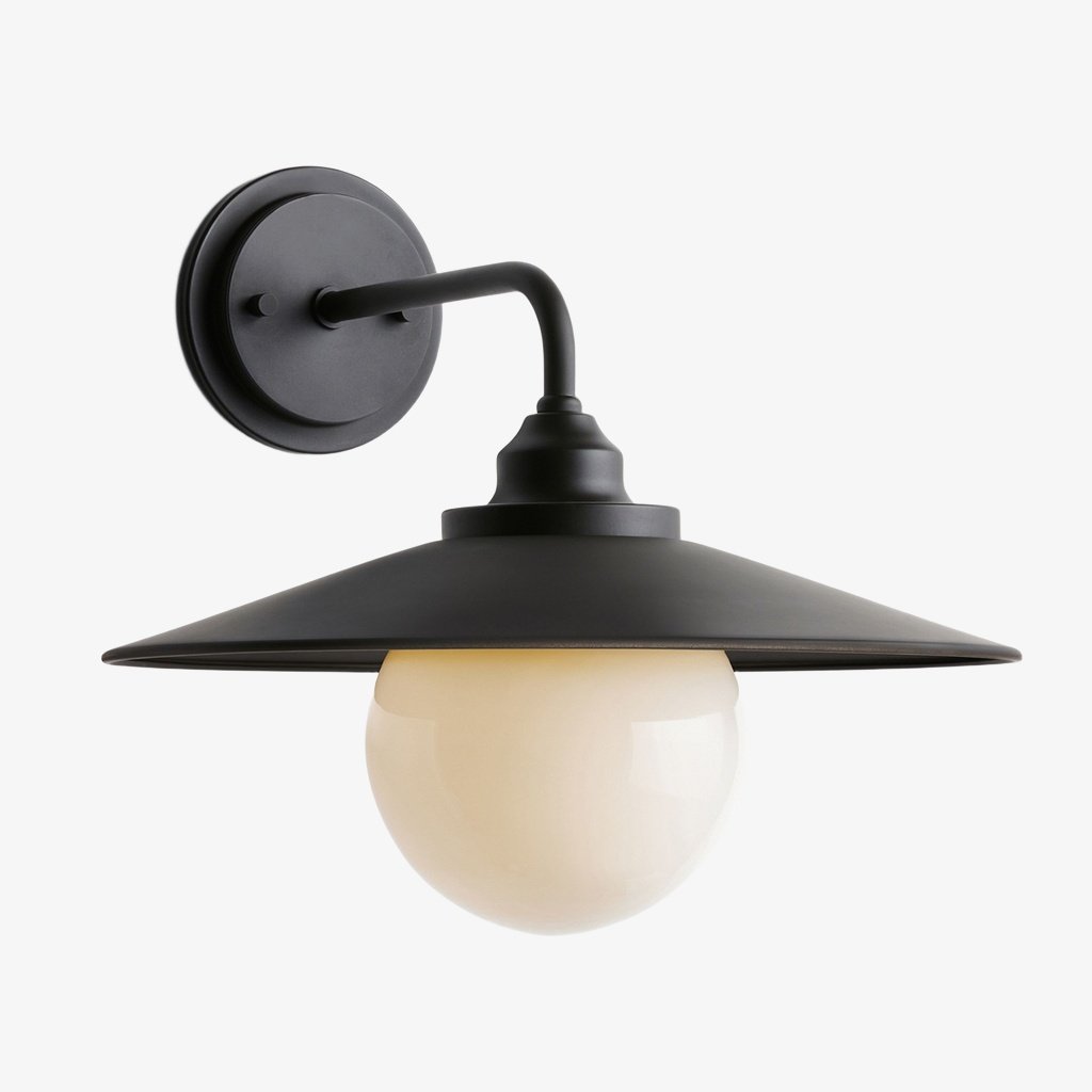 Cordax Utility-Inspired Wall Sconce - Metal and Glass for Indoor Outdoor Decor