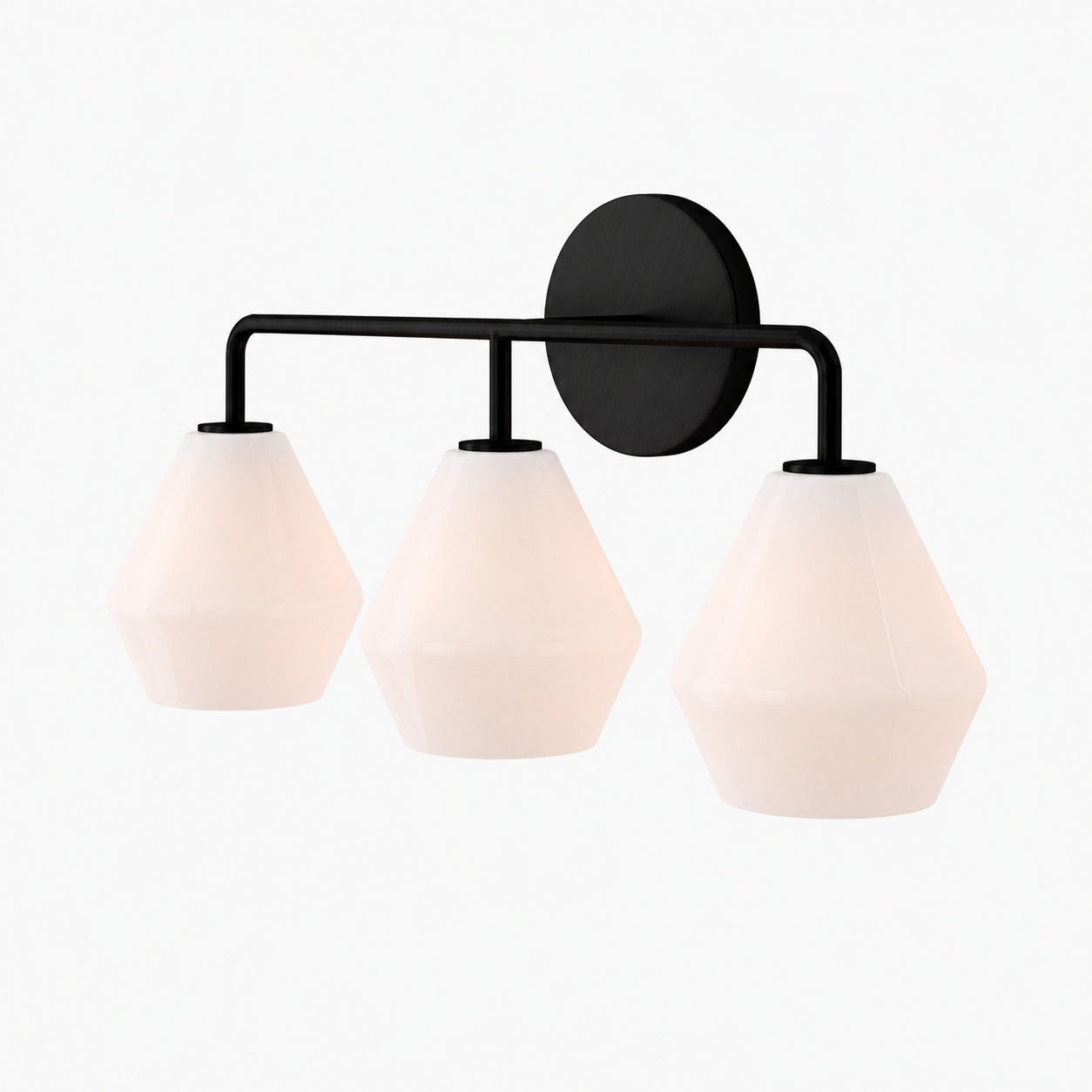 Merin Multi Head Dressing Table Wall Lamp - Metal And Glass Sculptural Lamp