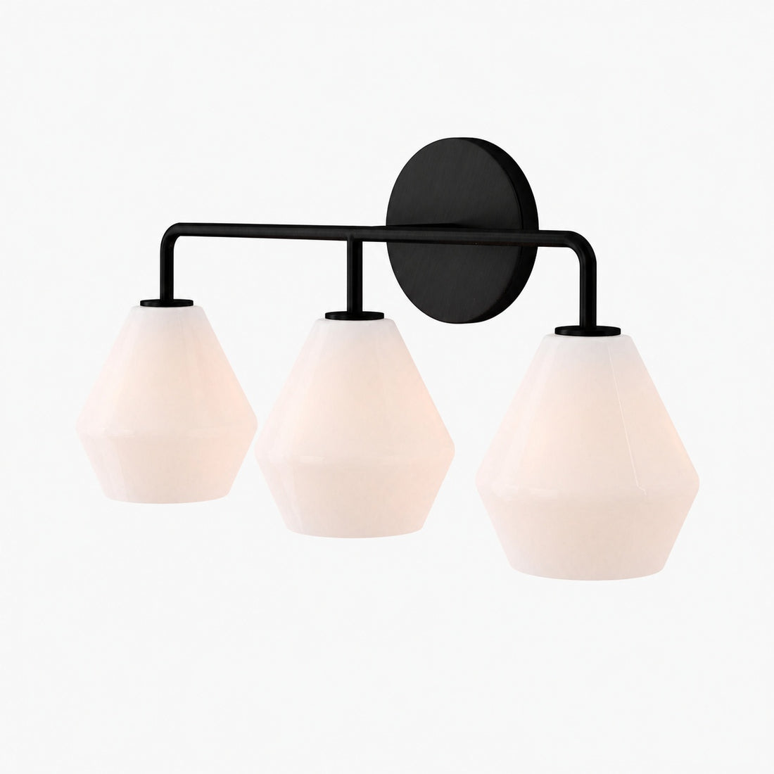 Merin Multi Head Dressing Table Wall Lamp - Metal And Glass Sculptural Lamp