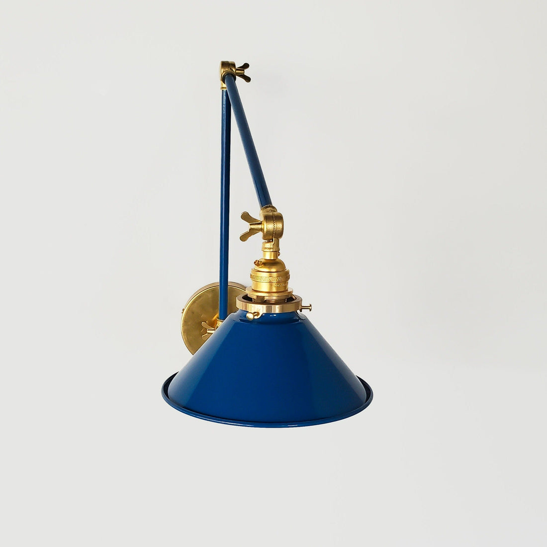 Classic Wall Mounted Cone Adjustable Sconce For Bedroom & Desk