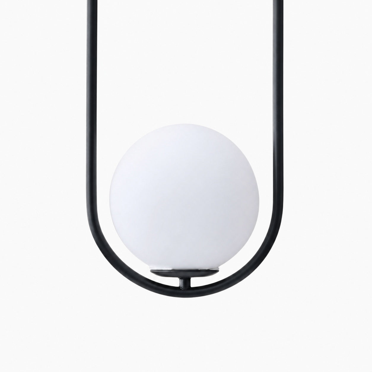 Halozen Modern Pendant Light - Soft Oval Profile Design Decorative Hanging Lamp for Living Room
