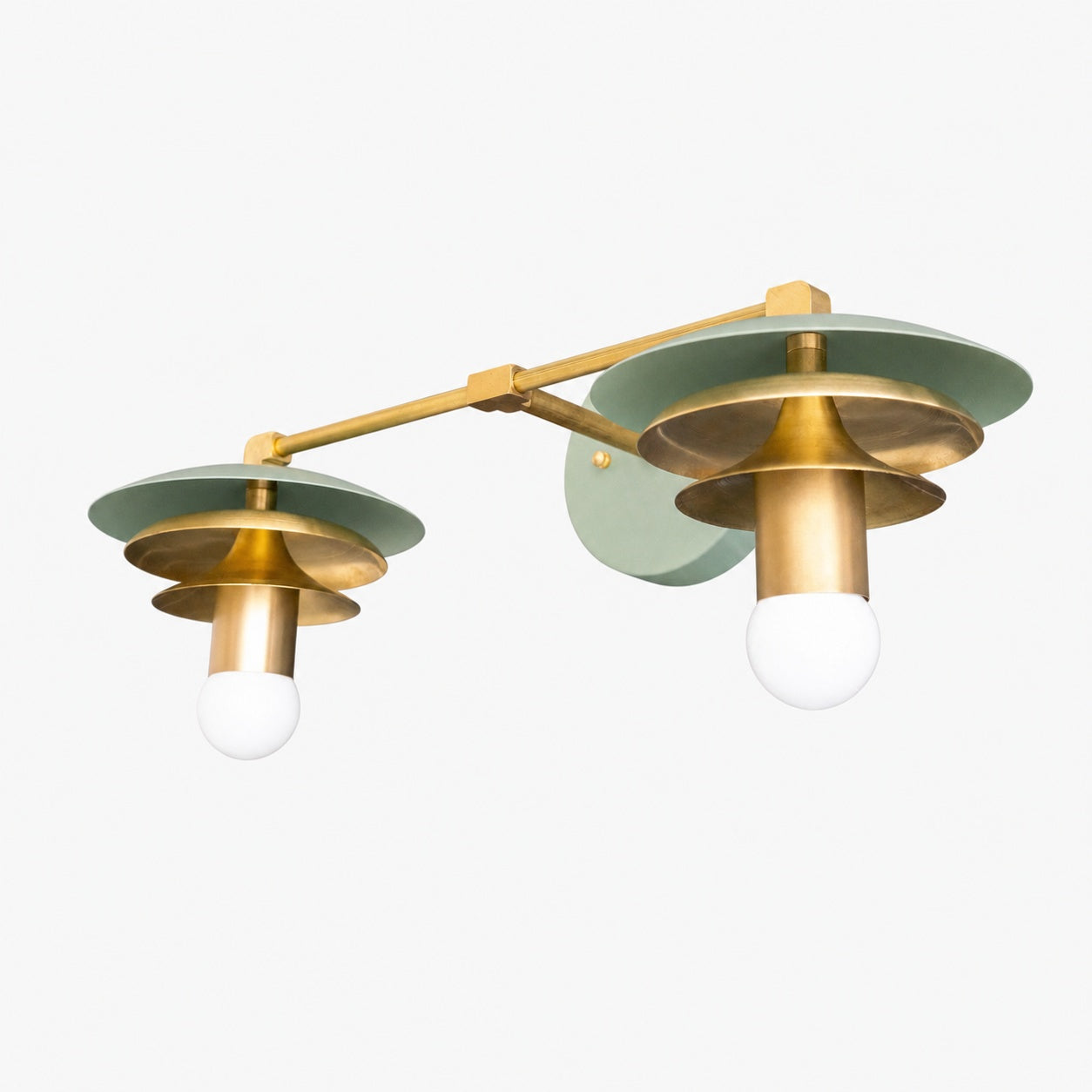 Artivo Layered Brass Vanity Light - Modern Sleek Style Home Bath Accent