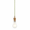 Plaitar Modern Brass Pendant Light - Minimalist Ceiling Fixture with Braided Cord for Hallways