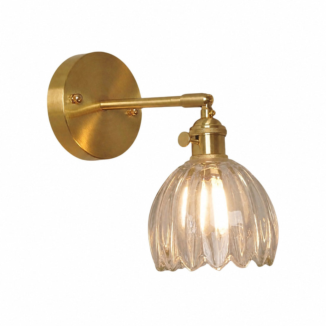 Blossix Floral Tulip Wall Sconce – Modern Wall Lamp Metal Base for Home Interior Lighting U27