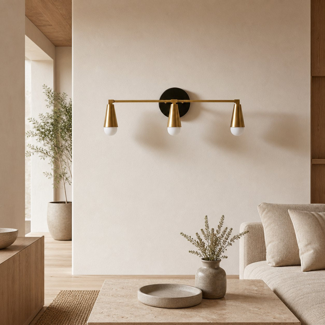 Pyralis Cone 3 Light Vanity Light - Modern Sconce