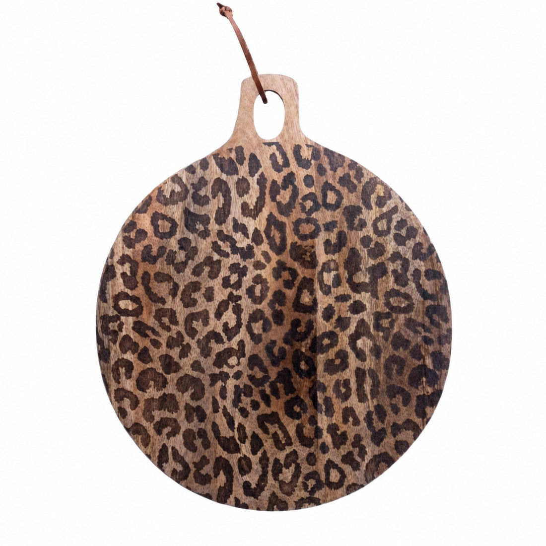 Lepwood Premium Leopard Print Sapele Wood Chopping Serving Board for Table Styling and Entertaining