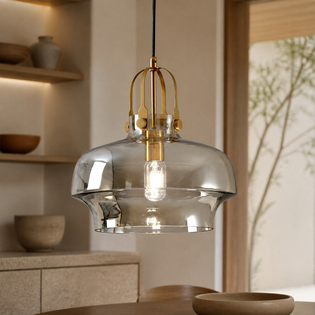 Modern Unique Shaped Fish Tank Glass Pendant Light