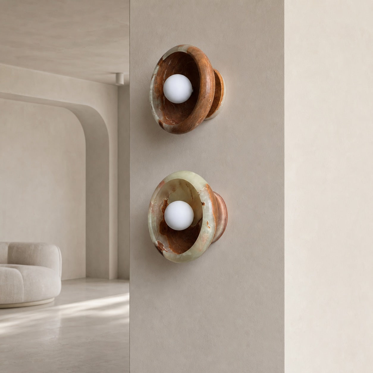 Piedra Marble Wall Lamp