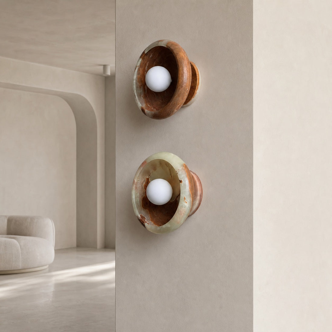 Piedra Marble Wall Lamp