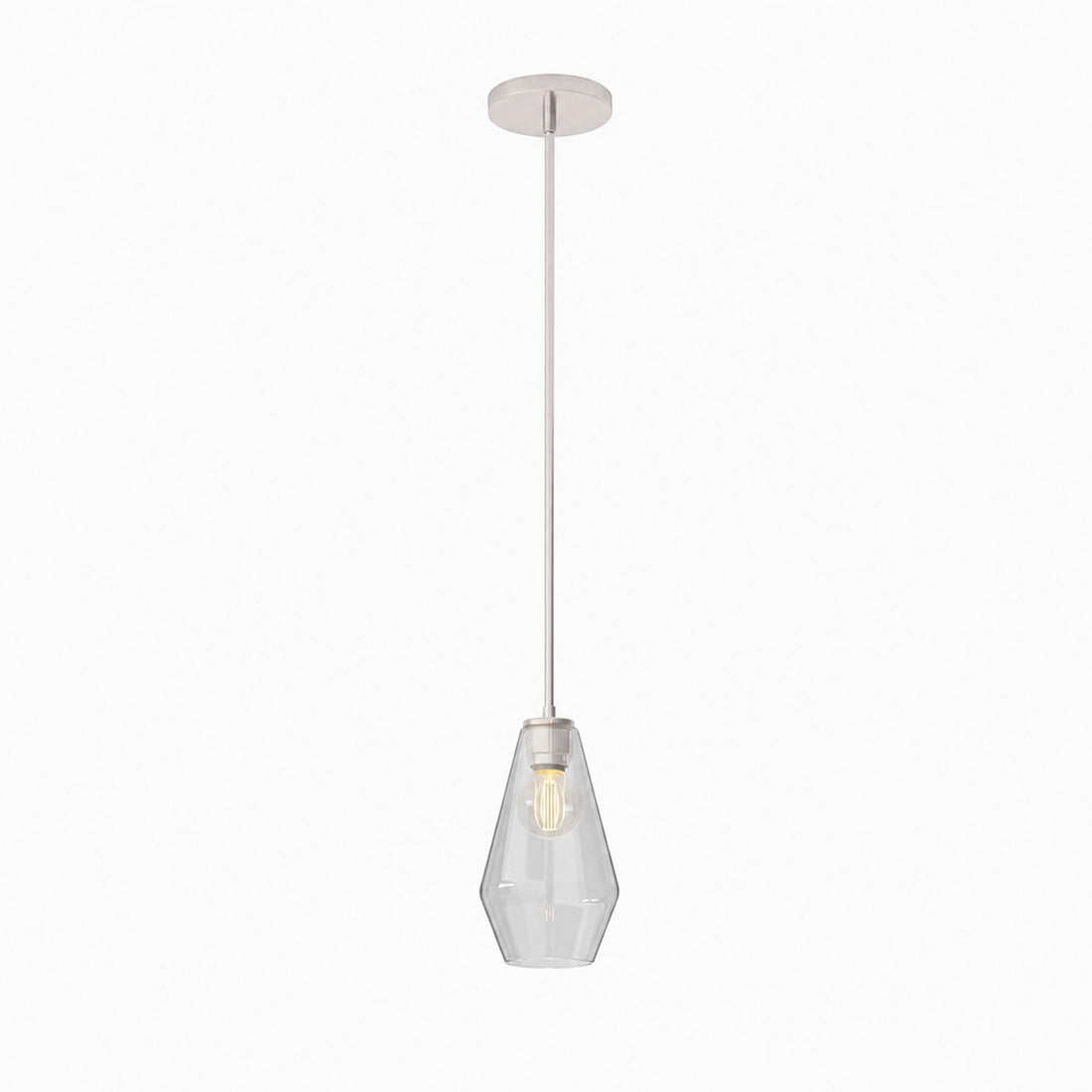 Merin Transparent Glass Sculpture Geometric Chandelier