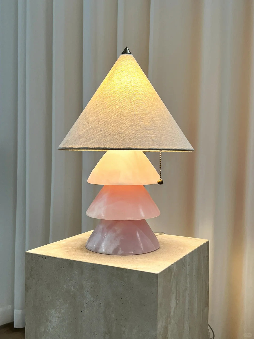 Flax Onyx Table Lamp