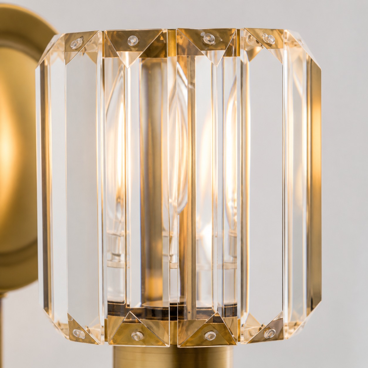 Tracian Wall Sconce - Curved Arm with Glass or Linen Shade for Bedroom