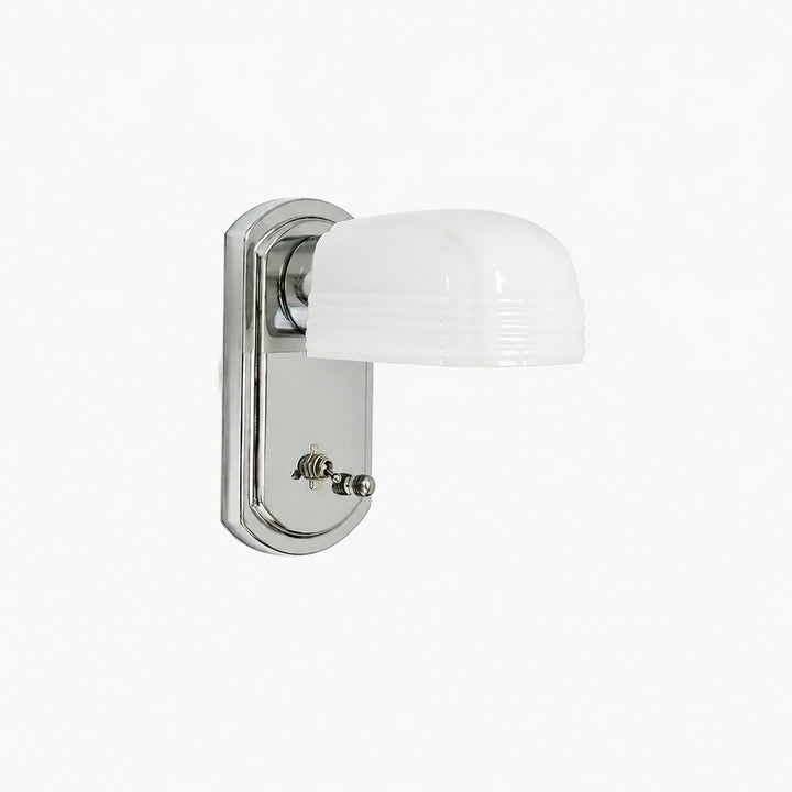 Bauhaus Creative Industrial White Glass Wall Lamp