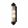 Bravira Ribbed Cylindrical Glass Wall Sconce - Modern Nordic Wall Light for Hallway and Living Space U03