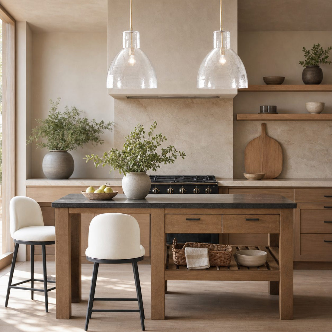 Glavira Recycled Glass Pendant Collection - Modern Kitchen Lighting